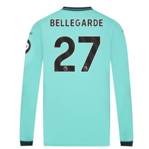 2025-2026 Wolves Long Sleeve Away Shirt (Bellegarde 27)
