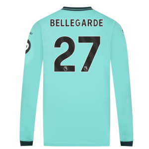 2025-2026 Wolves Long Sleeve Away Shirt (Bellegarde 27)