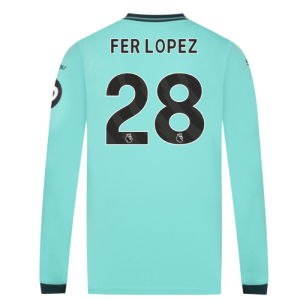 2025-2026 Wolves Long Sleeve Away Shirt (Fer Lopez 28)