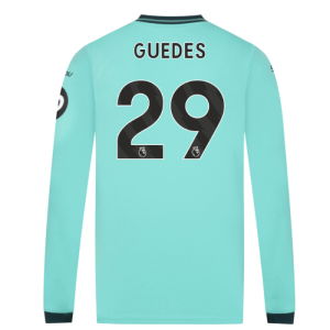 2025-2026 Wolves Long Sleeve Away Shirt (Guedes 29)