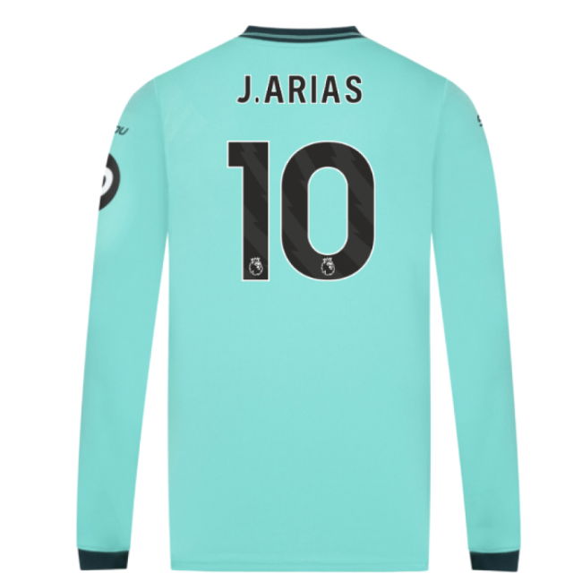 2025-2026 Wolves Long Sleeve Away Shirt (J.Arias 10)