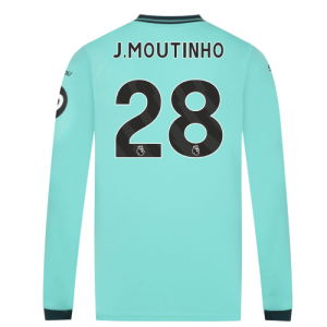 2025-2026 Wolves Long Sleeve Away Shirt (J.Moutinho 28)