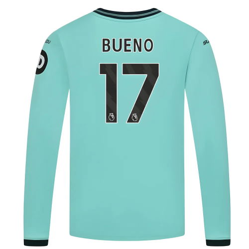 2025-2026 Wolves Long Sleeve Away Shirt (Kids) (Bueno 17)