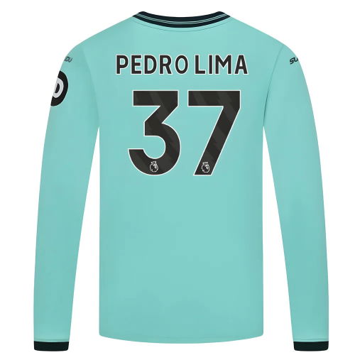 2025-2026 Wolves Long Sleeve Away Shirt (Kids) (Pedro Lima 37)