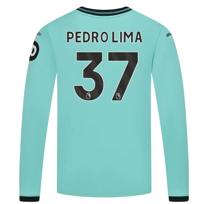 2025-2026 Wolves Long Sleeve Away Shirt (Kids) (Pedro Lima 37)