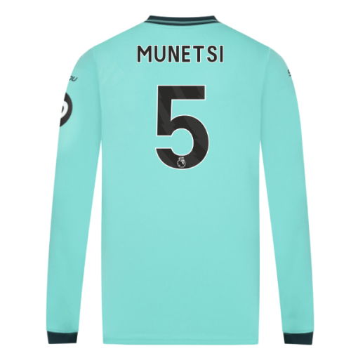 2025-2026 Wolves Long Sleeve Away Shirt (Munetsi 5)