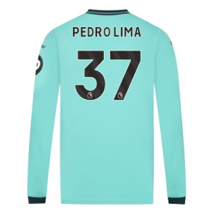 2025-2026 Wolves Long Sleeve Away Shirt (Pedro Lima 37)