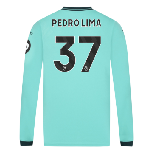 2025-2026 Wolves Long Sleeve Away Shirt (Pedro Lima 37)