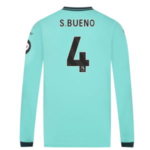 2025-2026 Wolves Long Sleeve Away Shirt (S.Bueno 4)