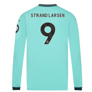2025-2026 Wolves Long Sleeve Away Shirt (Strand Larsen 9)