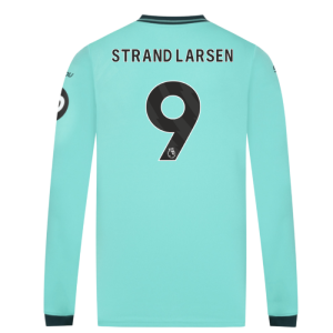 2025-2026 Wolves Long Sleeve Away Shirt (Strand Larsen 9)