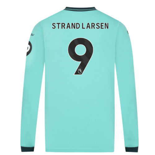 2025-2026 Wolves Long Sleeve Away Shirt (Strand Larsen 9)