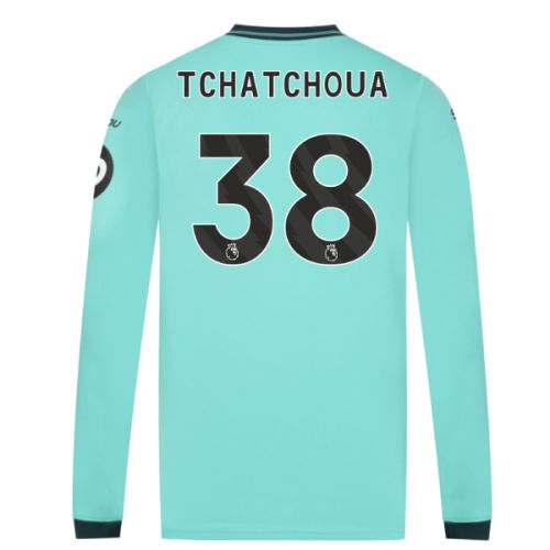 2025-2026 Wolves Long Sleeve Away Shirt (Tchatchoua 38)