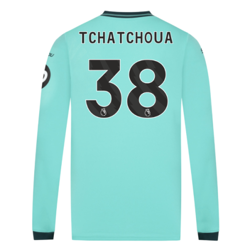 2025-2026 Wolves Long Sleeve Away Shirt (Tchatchoua 38)