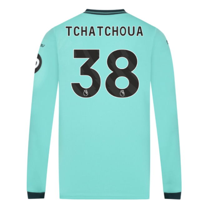 2025-2026 Wolves Long Sleeve Away Shirt (Tchatchoua 38)