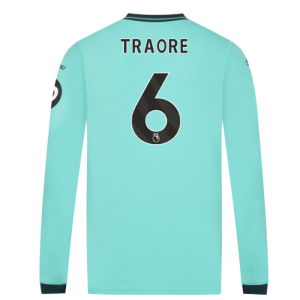 2025-2026 Wolves Long Sleeve Away Shirt (Traore 6)