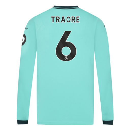2025-2026 Wolves Long Sleeve Away Shirt (Traore 6)