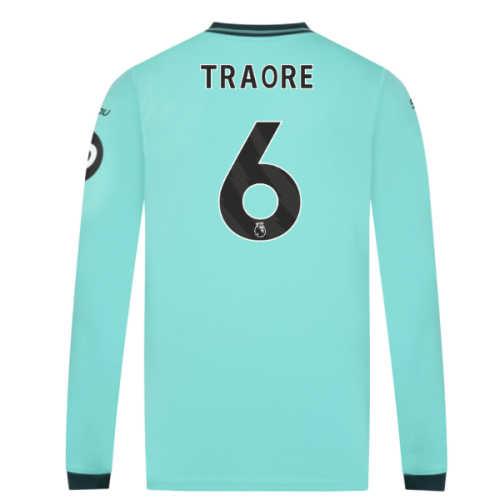2025-2026 Wolves Long Sleeve Away Shirt (Traore 6)