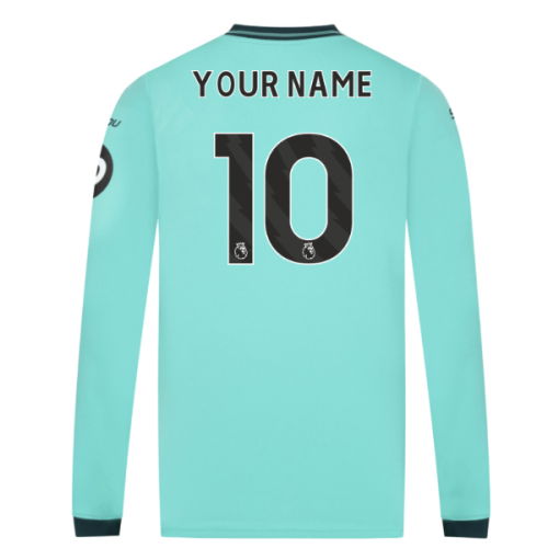 2025-2026 Wolves Long Sleeve Away Shirt (Your Name)