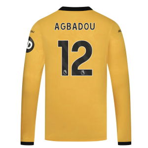 2025-2026 Wolves Long Sleeve Home Shirt (Agbadou 12)