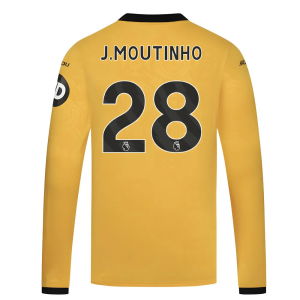 2025-2026 Wolves Long Sleeve Home Shirt (J.Moutinho 28)
