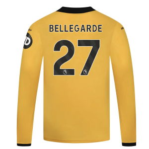 2025-2026 Wolves Long Sleeve Home Shirt - Kids (Bellegarde 27)