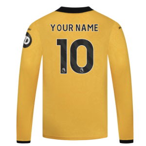 2025-2026 Wolves Long Sleeve Home Shirt - Kids