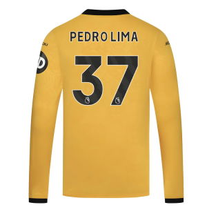 2025-2026 Wolves Long Sleeve Home Shirt (Pedro Lima 37)