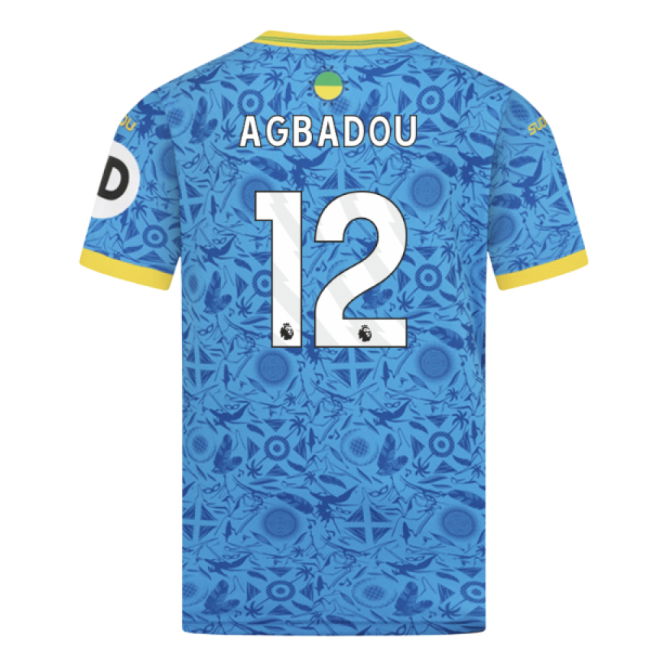 2025-2026 Wolves Third Shirt (Kids) (Agbadou 12)