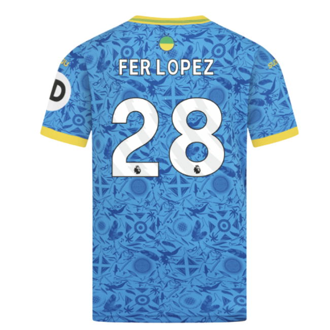 2025-2026 Wolves Third Shirt (Kids) (Fer Lopez 28)