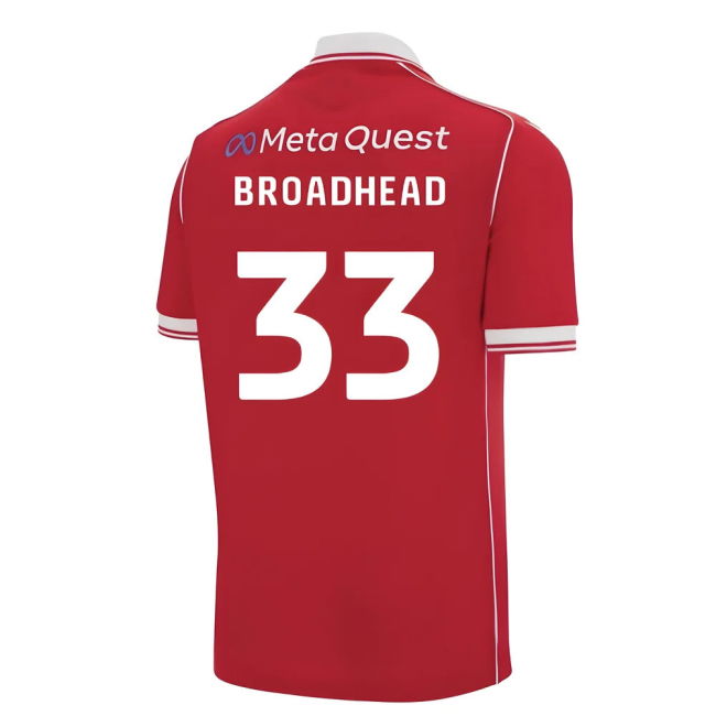 2025-2026 Wrexham Home Shirt (Broadhead 33)