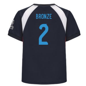 2025 England WEC Poly T-Shirt (Navy) - Kids (BRONZE 2)