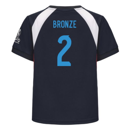 2025 England WEC Poly T-Shirt (Navy) - Kids (BRONZE 2)