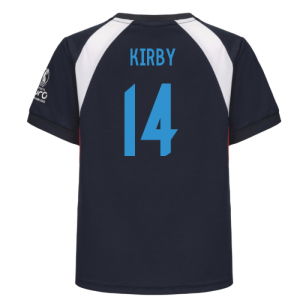 2025 England WEC Poly T-Shirt (Navy) - Kids (KIRBY 14)