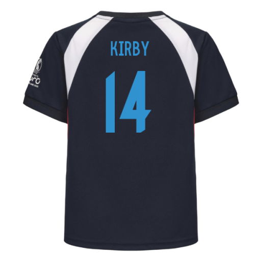 2025 England WEC Poly T-Shirt (Navy) - Kids (KIRBY 14)