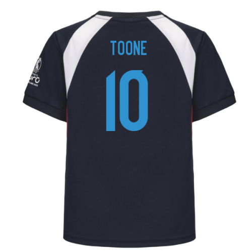 2025 England WEC Poly T-Shirt (Navy) - Kids (TOONE 10)
