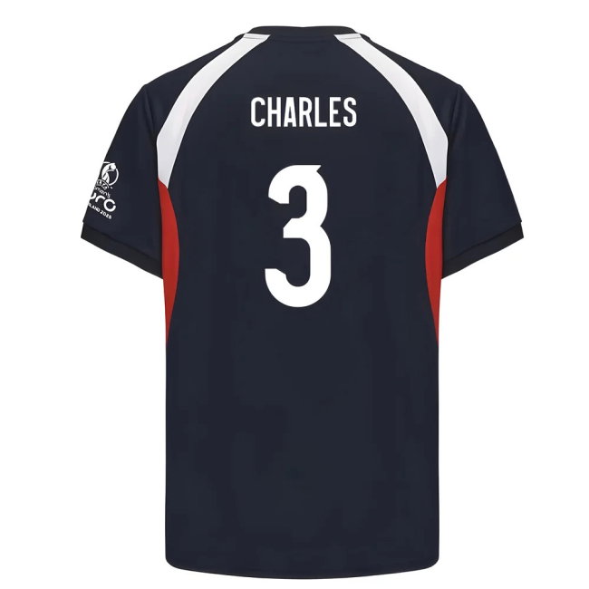 2025 England WEC Poly T-shirt (Navy) - Mens (CHARLES 3)