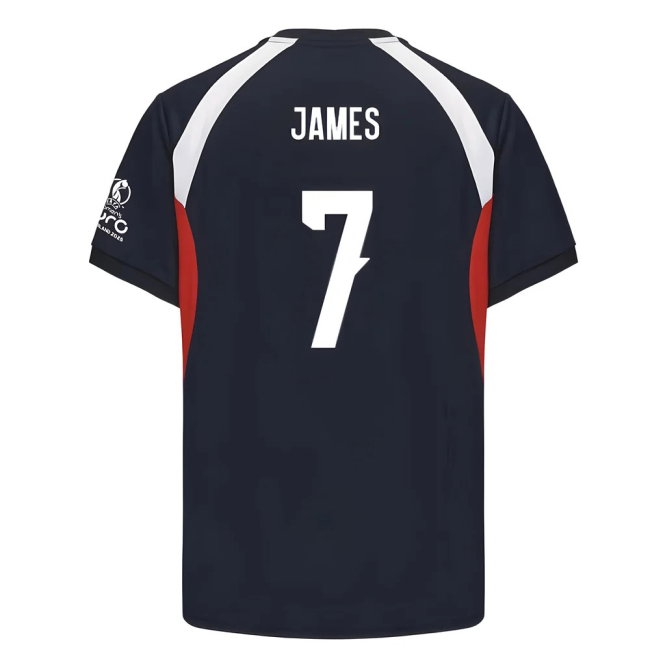 2025 England WEC Poly T-shirt (Navy) - Mens (JAMES 7)