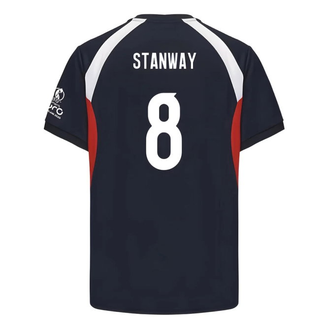 2025 England WEC Poly T-shirt (Navy) - Mens (STANWAY 8)
