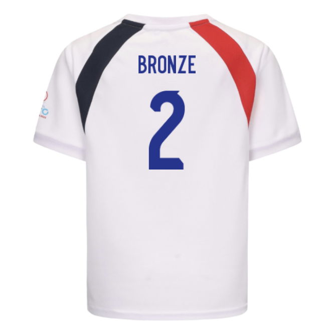 2025 England WEC Poly T-Shirt (White) - Kids (BRONZE 2)