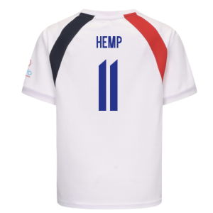 2025 England WEC Poly T-Shirt (White) - Kids (HEMP 11)