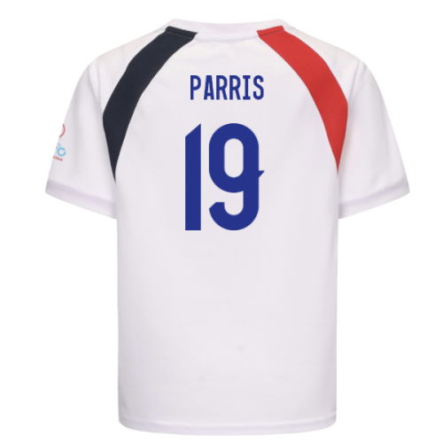 2025 England WEC Poly T-Shirt (White) - Kids (PARRIS 19)