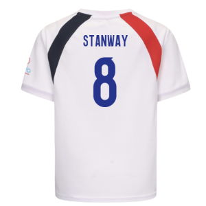 2025 England WEC Poly T-Shirt (White) - Kids (STANWAY 8)