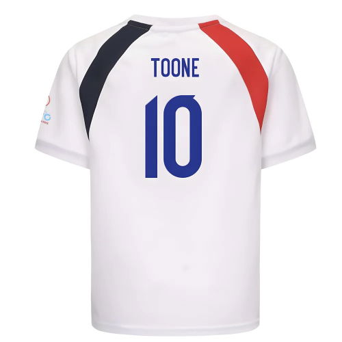 2025 England WEC Poly T-Shirt (White) - Kids (TOONE 10)