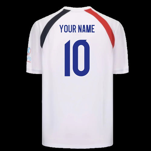 2025 England WEC Poly T-Shirt (White) - Mens (Your Name)