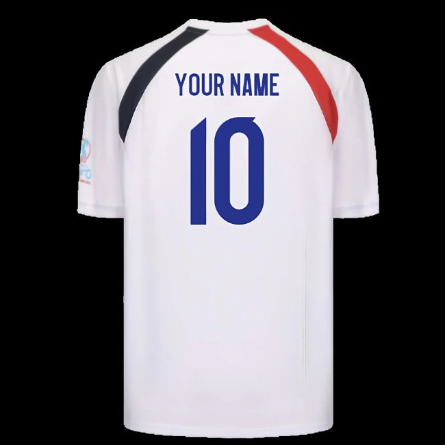 2025 England WEC Poly T-Shirt (White) - Mens (Your Name)