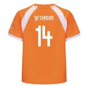 2025 Netherlands WEC Poly T-shirt (Orange) - Kids (Groenen 14)