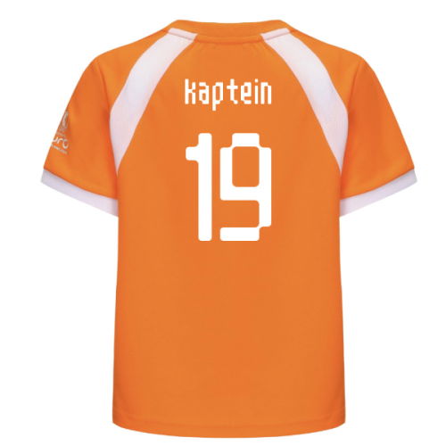 2025 Netherlands WEC Poly T-shirt (Orange) - Kids (Kaptein 19)