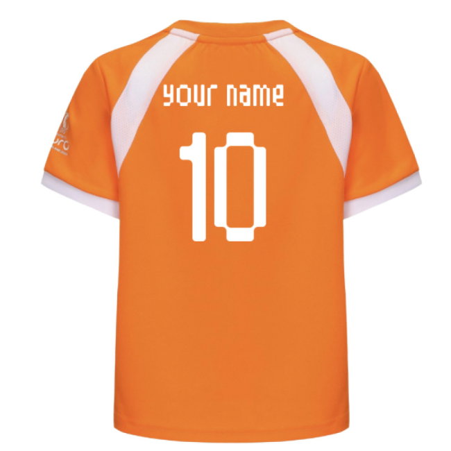 2025 Netherlands WEC Poly T-shirt (Orange) - Kids (Your Name)