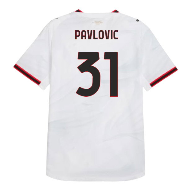 2026-2027 AC Milan Authentic Away Shirt (Pavlovic 31)